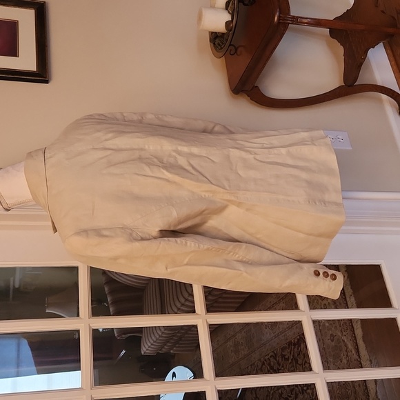 Pure Linen beige blazer size 14 - Picture 3 of 5